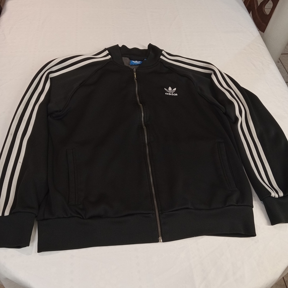 adidas Black and White Track Jacket - Picture 1 of 13